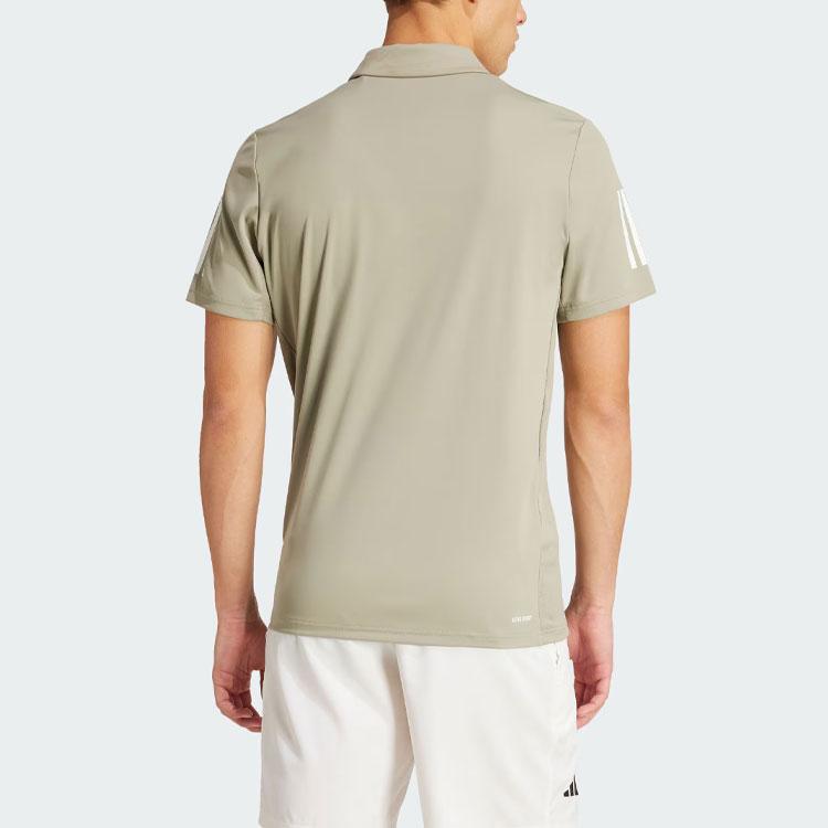 Adidas Club 3 Stripes Polo Shirt Polo Shirt Men's Pebble Silver Gray IY3215