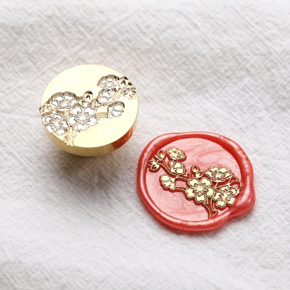 Round Scrapbooking Sealing Wax Brass Sealing Wax Stamp Head  Gift Packaging Cards