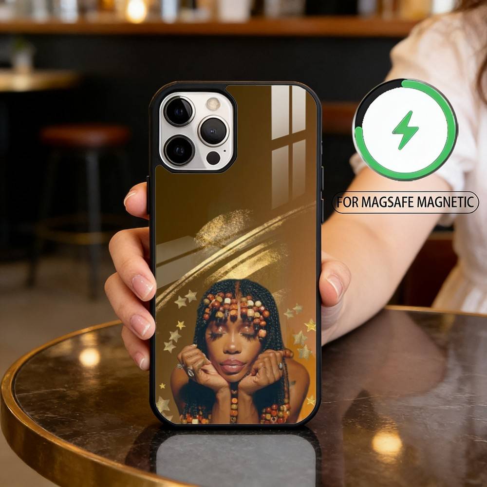 S-SZA S-Singer-ER Phone Case For iPhone17,16,15,14,13,12,11 Plus,Pro Max Magnetic For Magsafe Wireless Charging