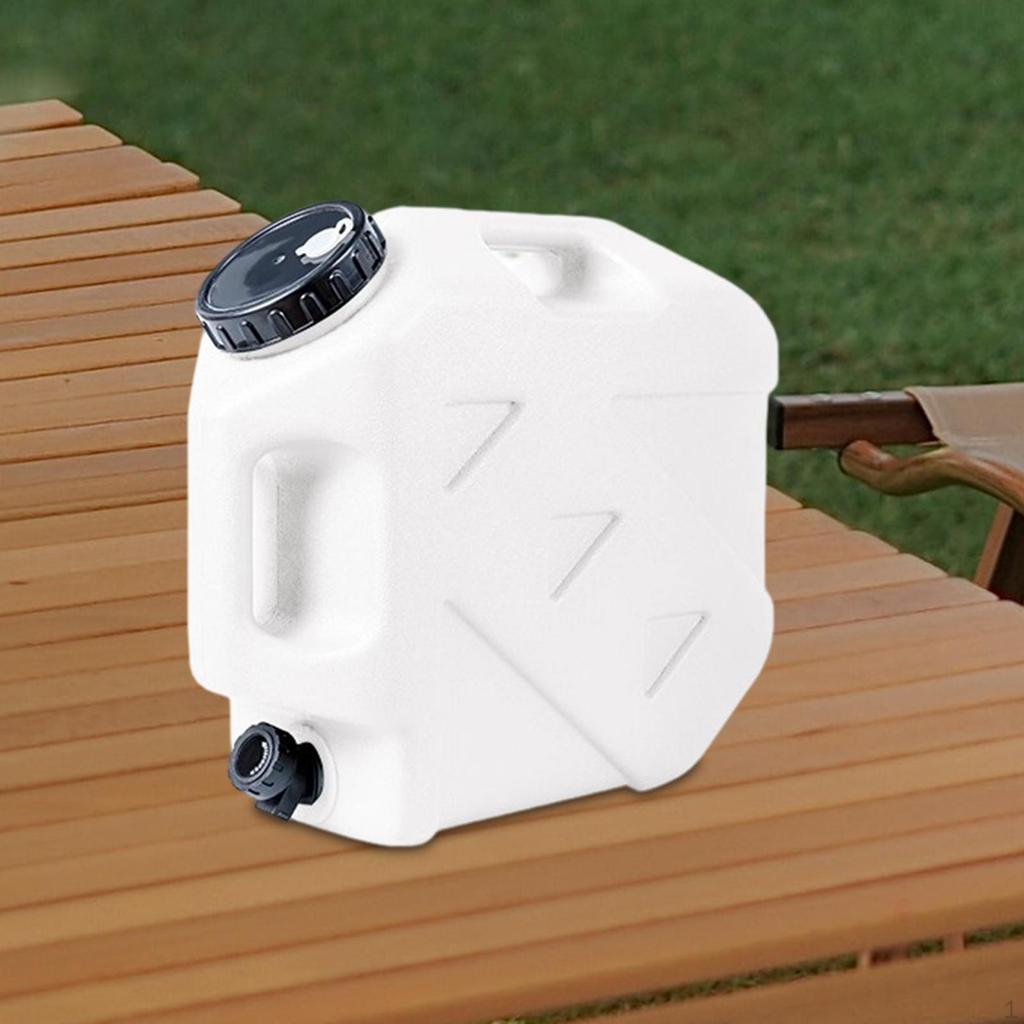 Water Container with Faucet Barrel Carrier Bucket Jug for Camping Picnic Fishing