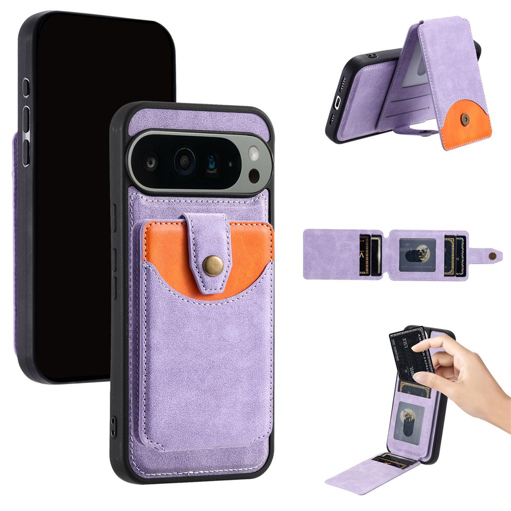 Google Pixel Case: Magnetic Wallet Cover for Pixel 6A-9 Pro XL - Stand/Wireless Charge (6 Colors)