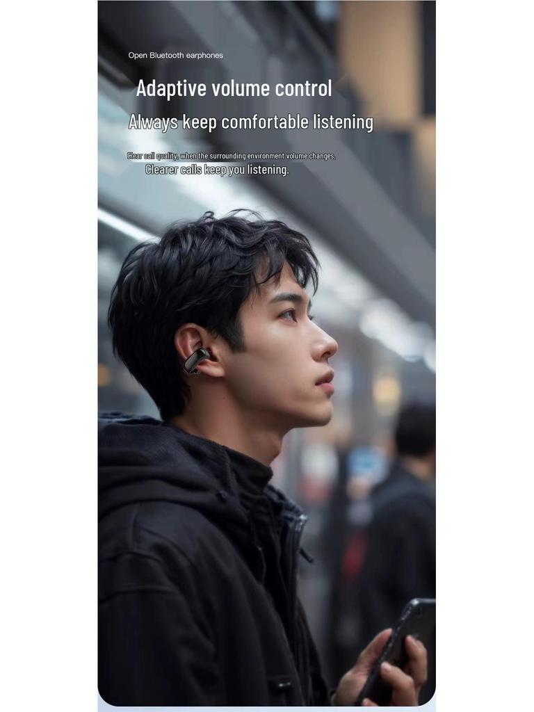 CBC Bluetooth Earphones: Clip-on, Bone Conduction, Noise-Cancelling, Long Battery, Comfortable & Wireless