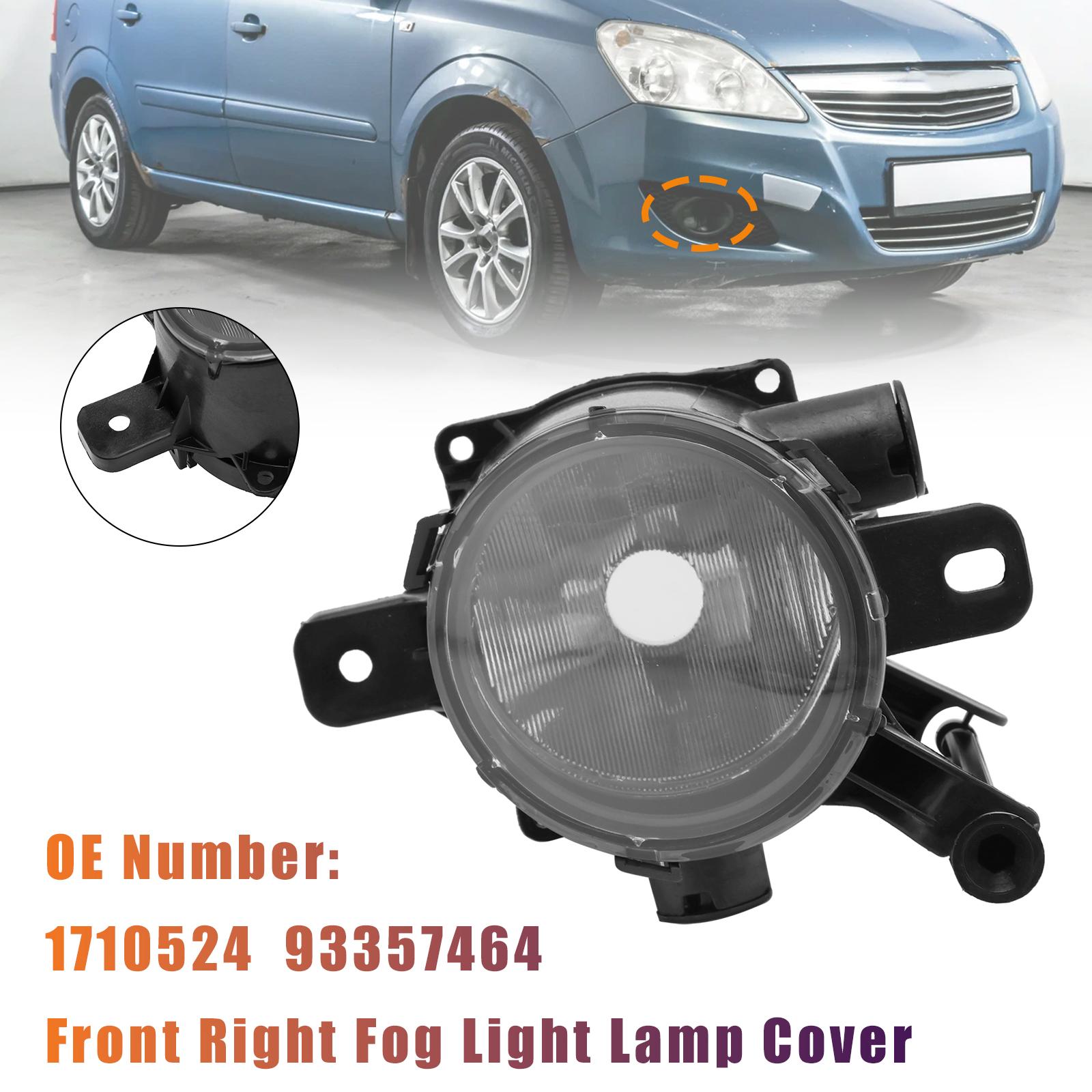 Front Right Fog Light Lamp Cover 1710525 93357465 For Opel Zafira B (A05) 2008-2011