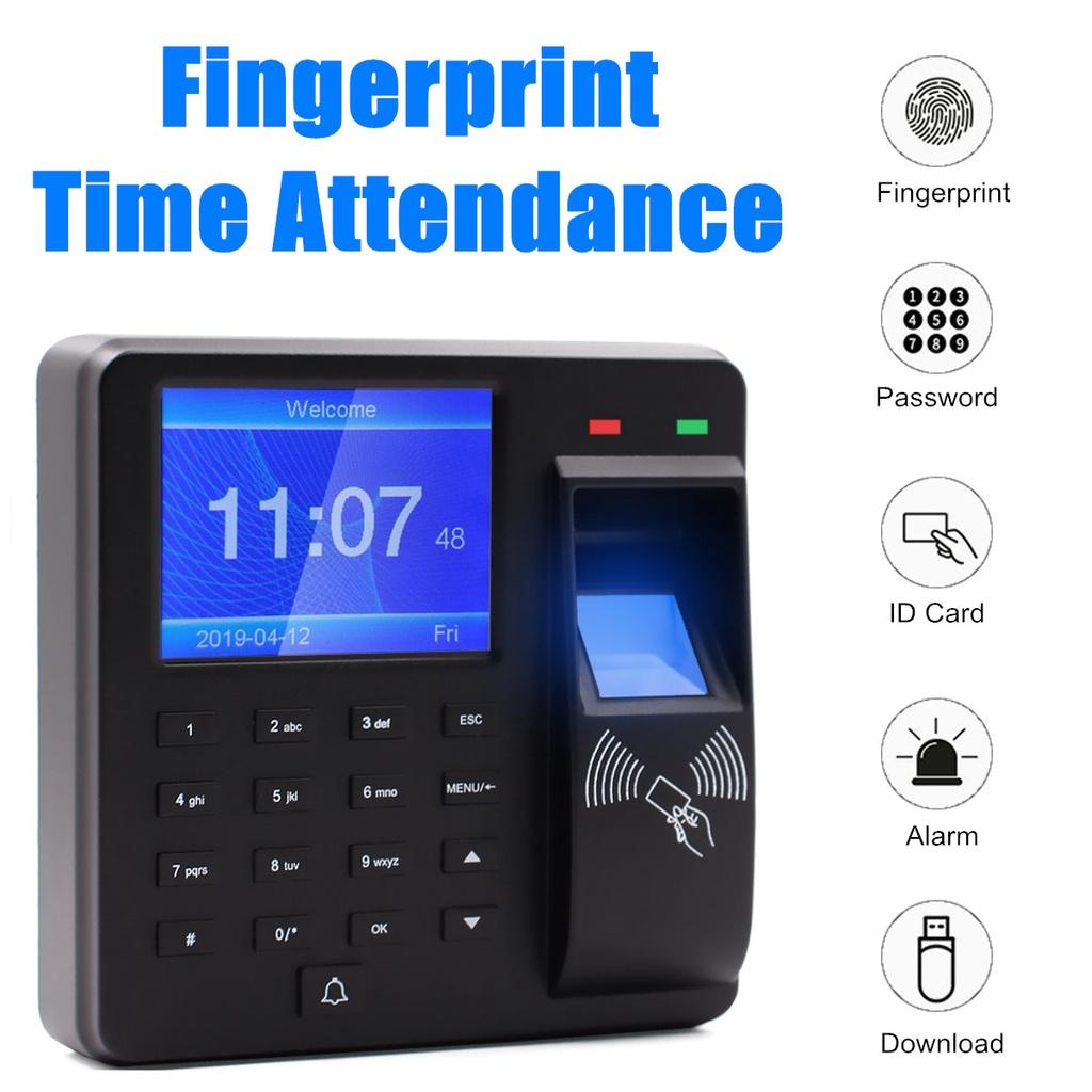 Employee Checking-in Recorder LCD Password Attendance Machine Access Control System Fingerprint Attendance Machine