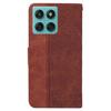 For Motorola Edge 60 5G/60 Fusion 5G Case Geometry Pattern Leather Wallet Phone Cover with Wrist Strap
