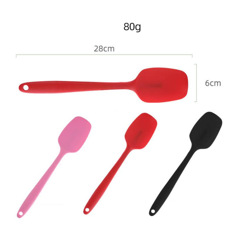 28cm Large Full Pack Silicone Scraper Integrated Silicone T Shovel Baking Tool Butter Butter Stirring Shovel Scraping Spoon