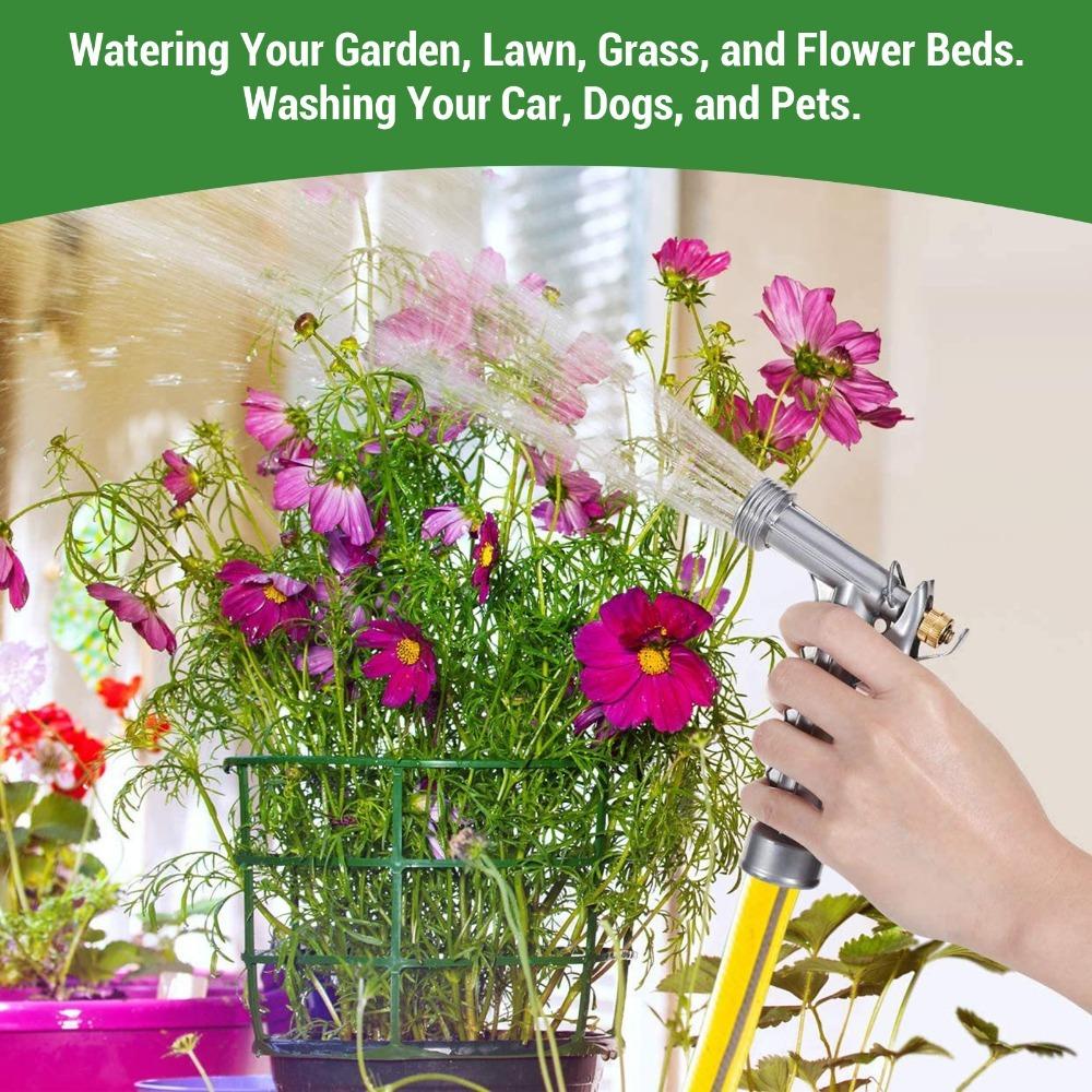 Adjustable Garden Hose Nozzle High Pressure Water Nozzle Sprayer  Showering Pet US Standard