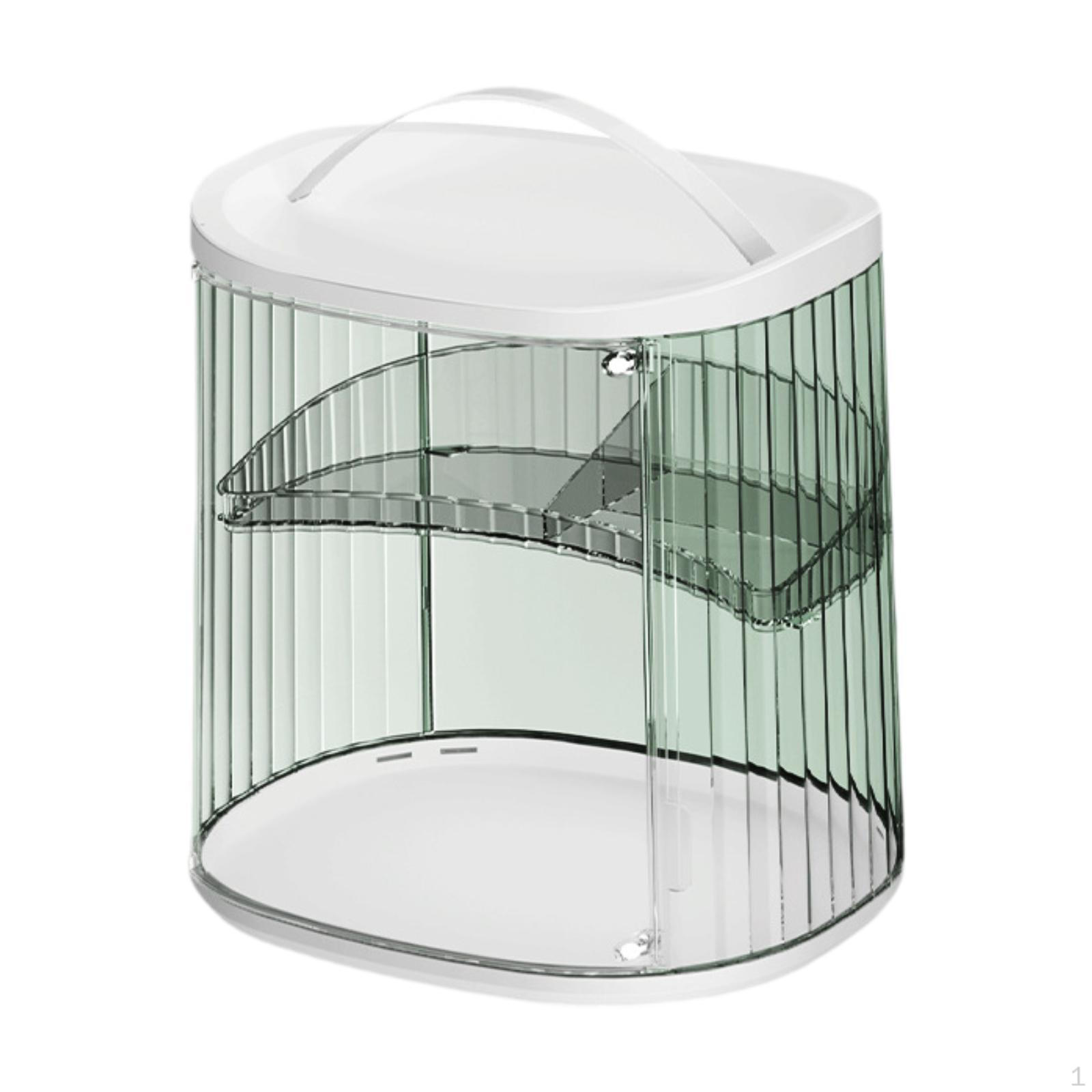 

2 Tier Cups Rack Cup with Cover Bowl Coffee Mug Kitchen Dish Bottle Drying Container green