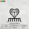 Heart Shape Diamond Key Holder Wall Decor Black Metal 7 Hooks Simple Entryway Valentine Wedding Gift Durable Iron Door Hanger