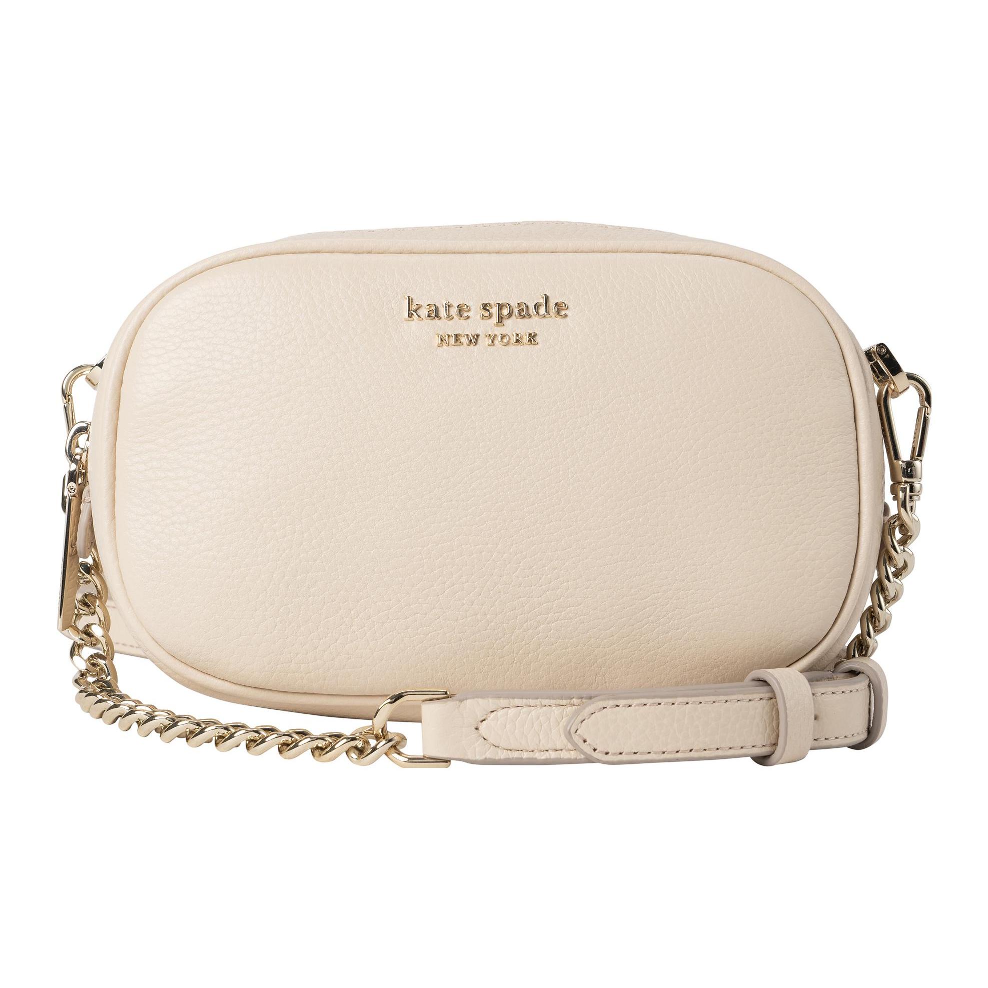 

New Kate Spade Leather Camera Bag, Shoulder Bag, Crossbody Bag Small Women s Beige K6387-650 18.0*6.6*11.4CM