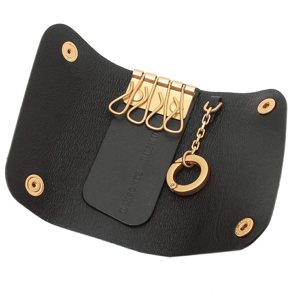 Key Case Key Ring Black IL BISONTE SKH090 PV0011 BK255G SKH087 [IL BISONTE] Men's Women's [Item]