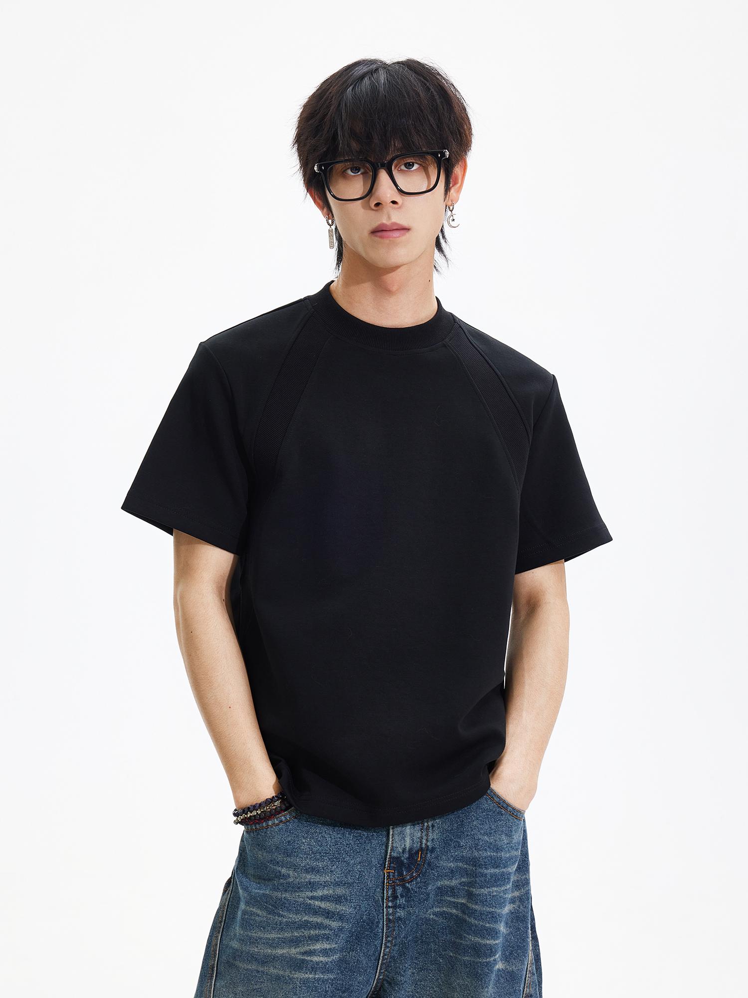 

Модная Универсальная Мужская Футболка с Коротким Рукавом Большого Размера, Устойчивая к Сминанию Large чёрный