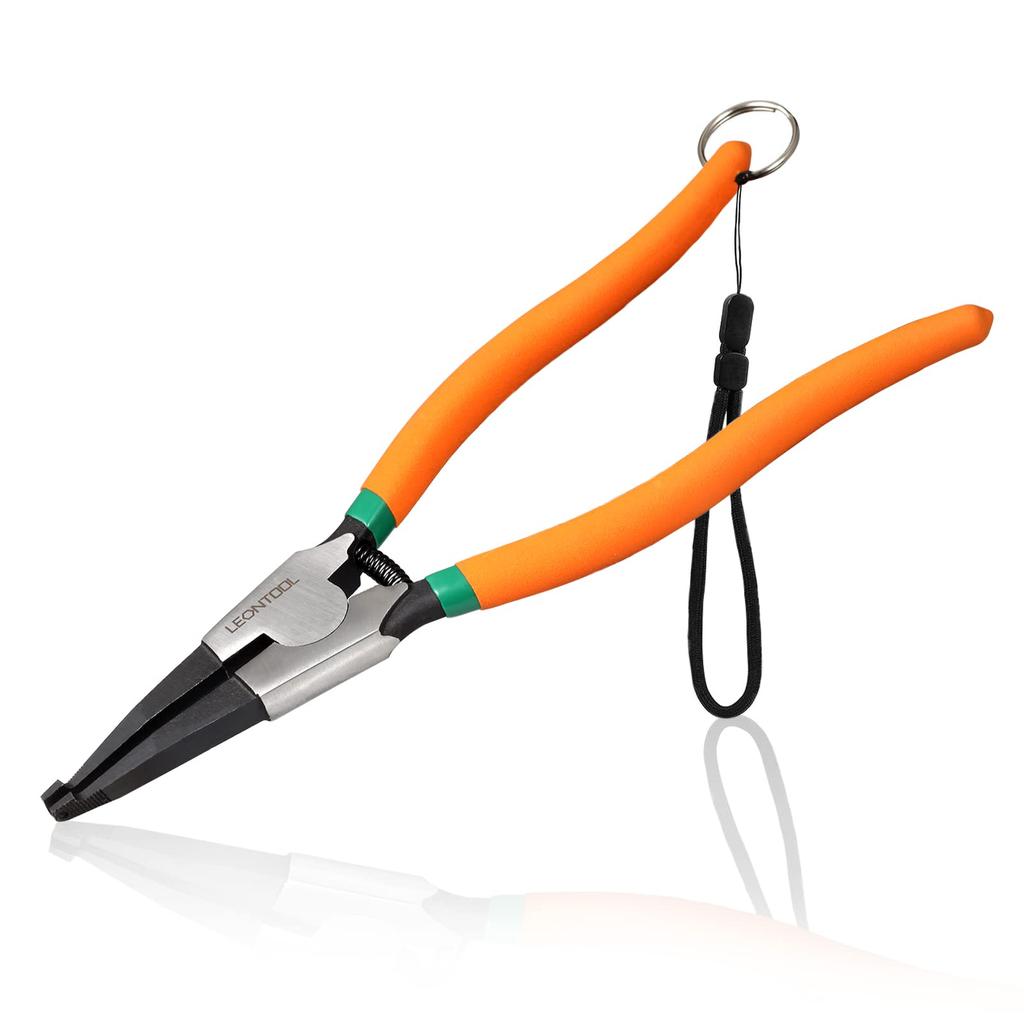LEONTOOL Pliers with Holes for Precision Snap Ring Split Ring Locking Ring Removal Safety Concentric Retaining Dedicated Shaft Right 90 for Master