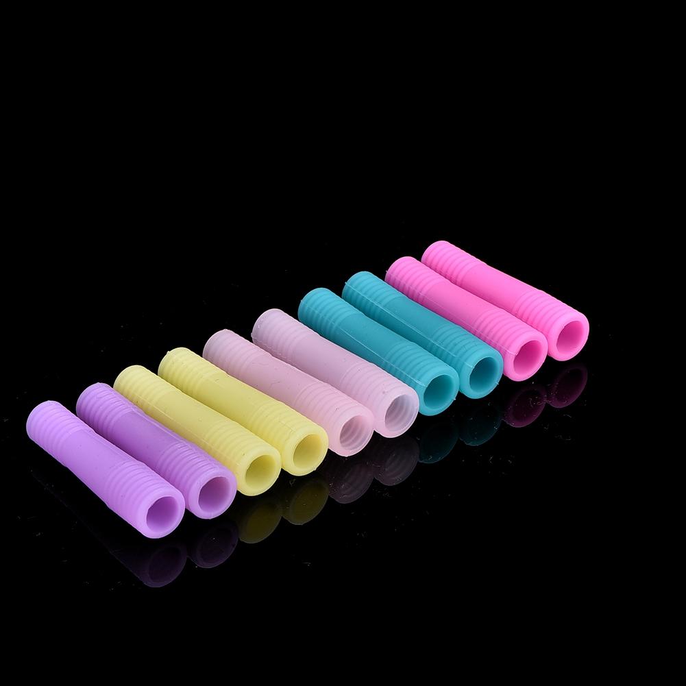 10Pcs Manicure Silicone Protective Sleeve Cover for Nail Cuticle Scissors Dead Skin Scissors 02