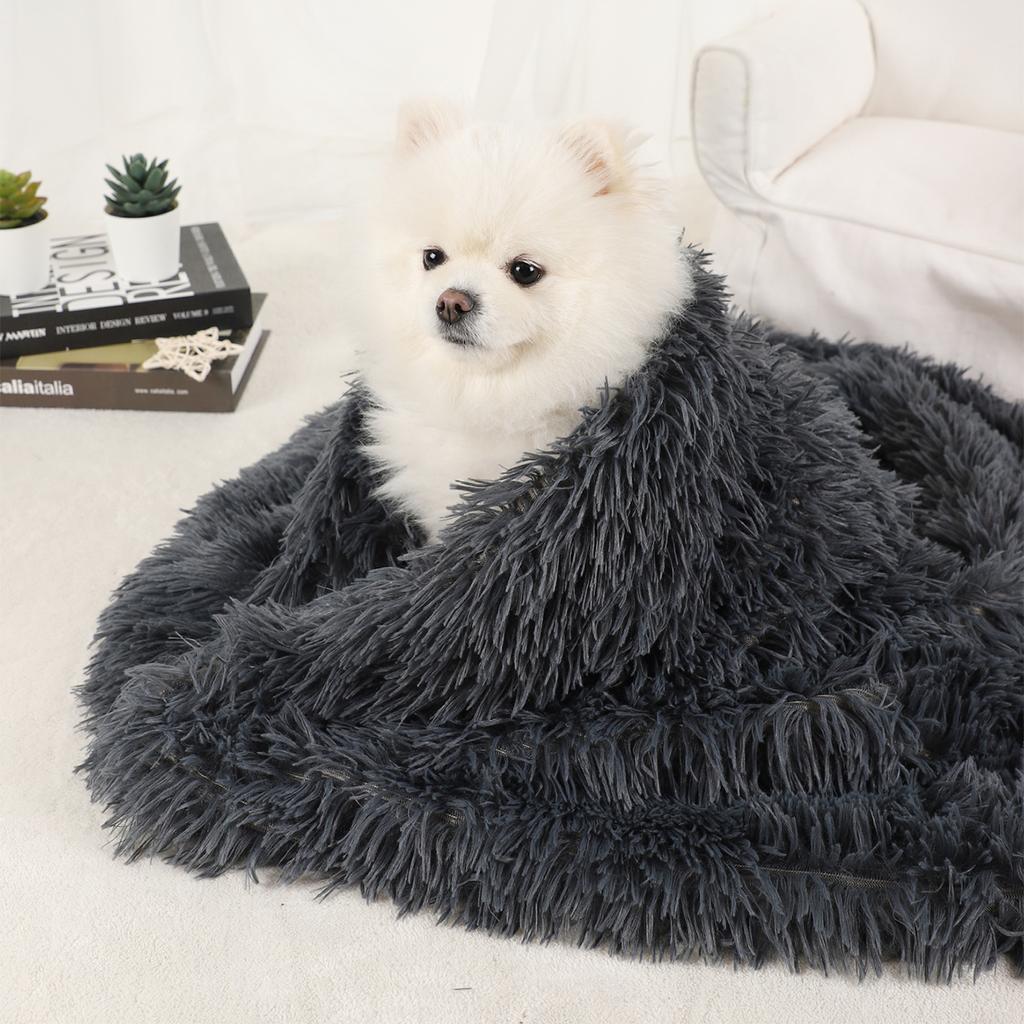 Dog Blanket Pet Bed Warm Beds for Dogs Medium Supplies Accessories Kennel Small Cats Large Basket Washable Puppy Plush Mat