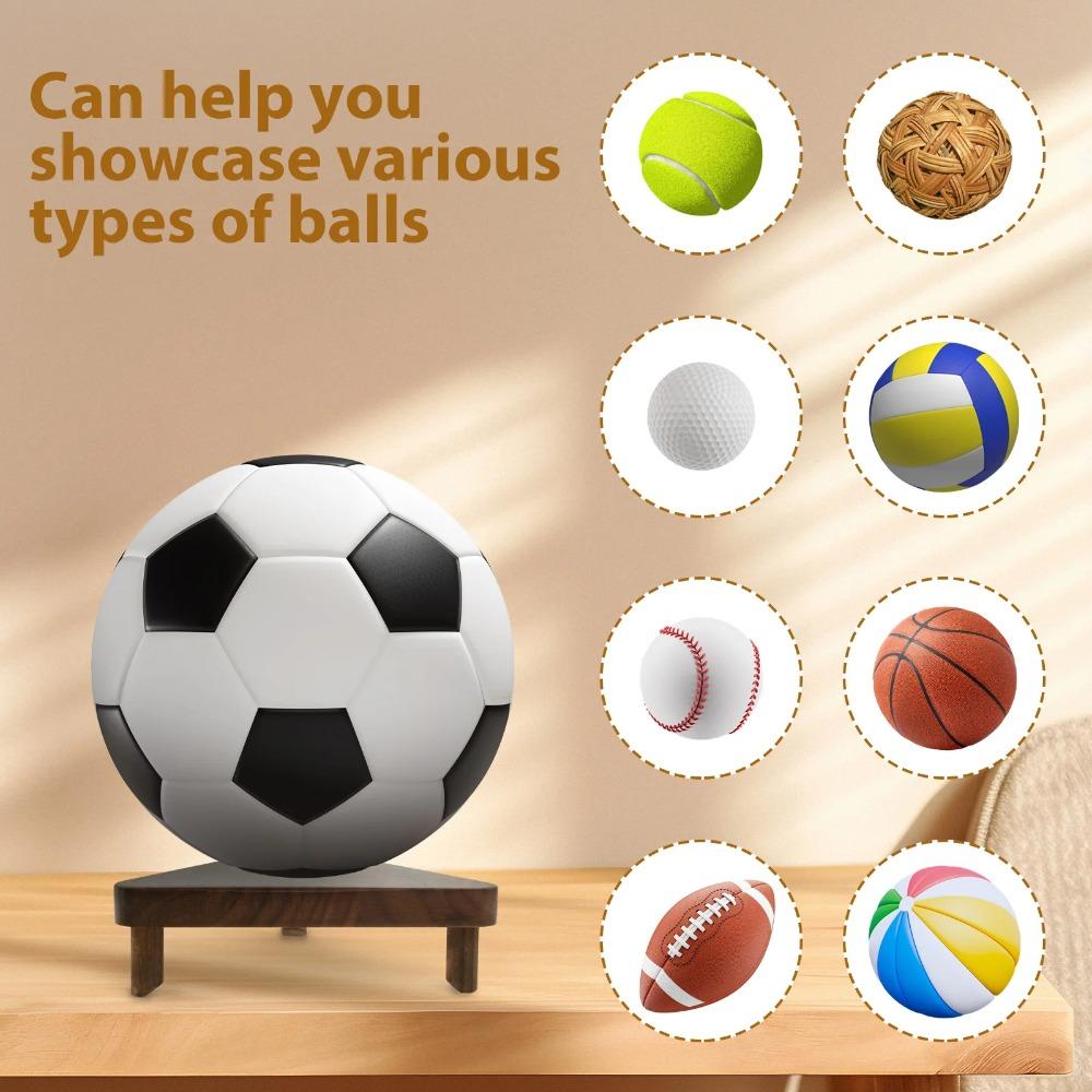 Desktop Dekorative Basketball-Ausstellung Ständer Dreieckiges Regal Ball-Display Halter Volleyball