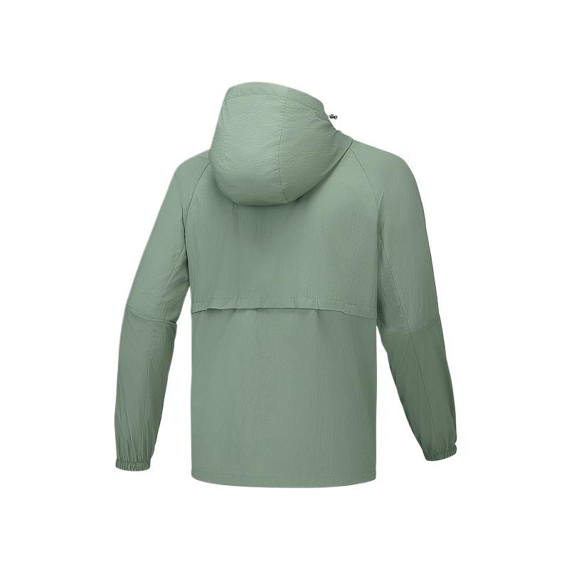 Skechers Outdoor Series Fashionable Simple Versatile Solid Color Hooded Jacket Unisex Jackets Tequila-Green P125U023-035Z
