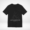 Amsterdam Netherlands Train Map TShirt Minimalist Rail Graphic Tee Streetwear