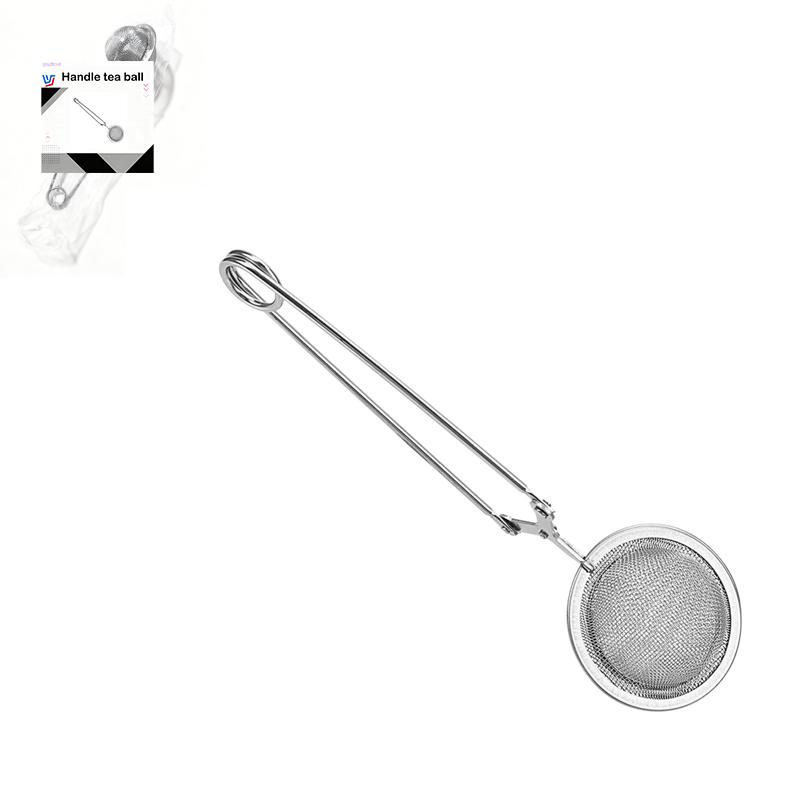 

Tea Infuser Handle Tea Ball Sphere Mesh Tea Strainer Coffee Herb Spice Filter Diffuser Kitchen Gadget Stainless Steel Tea Steepe