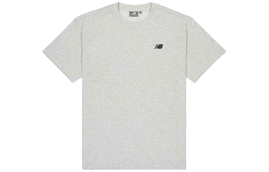 New Balance T Shirts Men s Gray Crew Neck Moderate Straight Fit NEE11261-MGR XXL