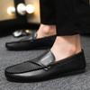 Fashion Genuine Leather Men Loafers Breathable Slip on Men Driving Shoes Italian Luxury Brand Men Casual Shoes Moccasins Chaussure Homme