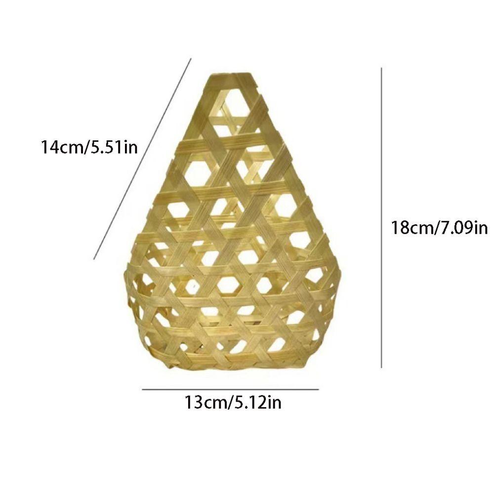 3pcs Retro Storage Box Bamboo Woven Fruit Basket Multi-functional Gift Packaging Basket  Wedding