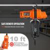 Electric Chain Hoist Single Phase Crane Hoist 2200 lbs Load 10 ft Lifting