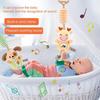 Cute Animal Plush Hanging Toy for Cribs & Car Seats – Early Education Sensory Toy with Teether & Mirror for Baby
