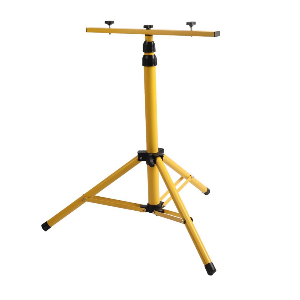 Hvy Duty Telescopic Tripod Stand for LED Work Lights, Height with Two Button, Antislip Base Industrial Lighting for Construction Site Wareh