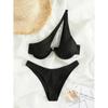 Sexy Bikinis Swimsuits Cut Out Women's Swimwear 2025 One Shoulder Biquini High Cut Bathing Suits Push Up Beach Bikini Set