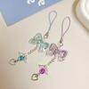 Acryl Damen Handykette Transparent Schlüsselanhänger Niedlich Handy Umhängeband