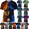 Zomer Hot Selling Mortal Kombat Game 3D Print T-shirt Korte Mouw Street Style Cool Heren Casual T-shirt Tees Mannelijke Streetwear