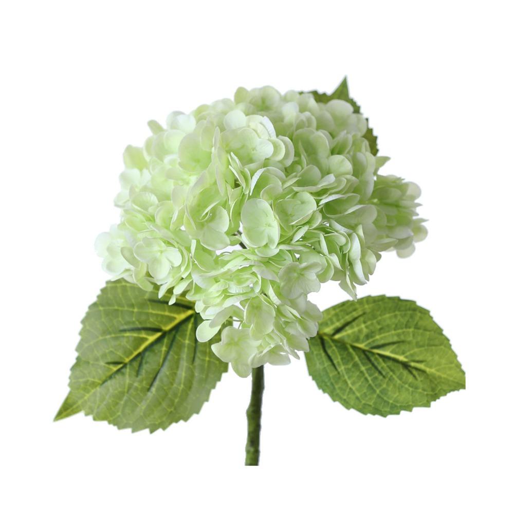 Silk Material Artificial Hydrangea Bouquet Wedding Hydrangea Stems  Office Decoration