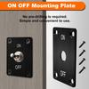Weideer Toggle Switch 12V 30A Heavy Duty Waterproof Toggle Switch ON/Off 2 Pin 2 Position SPST with Mounting Panel Waterproof Cap for Auto Car Marine