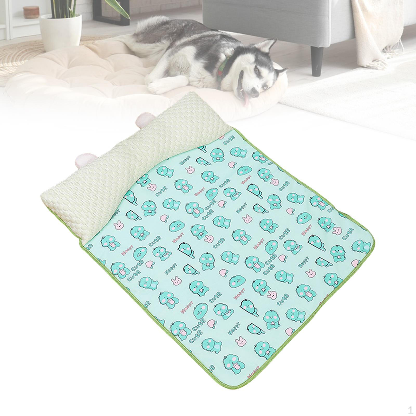 

Охлаждающий коврик для собак, кошек, подушек для кошек, подушка для домашних животных, ледяной собаки, в помещении зелёный