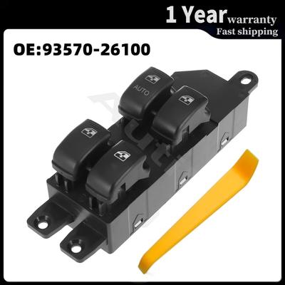 93570-26100 for Hyundai Santa Fe 2001-2006 Front Left Master Power Window Switch Glass Lifter Button Replacement Car Accessories
