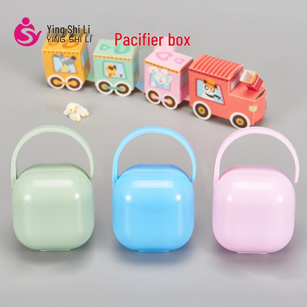 Silicone Cartoon Baby Pacifier with Anti-Drop Chain and Case