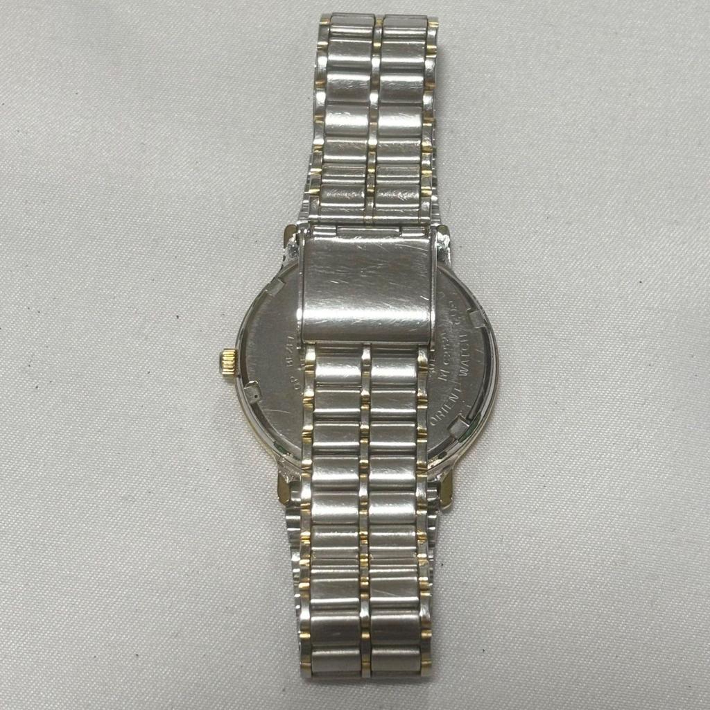 Used [Free Shipping] ORIENT/SWIMMER100/C252L1-00/White X Silver/Quartz watch/Battery dead/Operation Not confirmed/Used item/Junk Item
