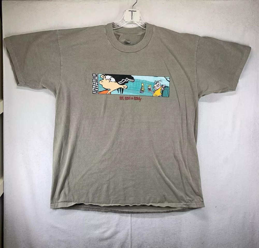 1998 Ed Edd N Eddy Earth Tone Grey T Shirt All Size S-5XL Unisex T-Shirt S