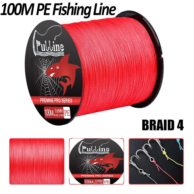Buy 100M Superpower Braided Fishing Line 4 Strands Stronger ...