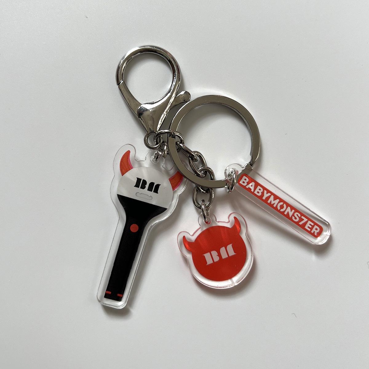 BABYMONSTER MONSTIEZ Light Stick Keychain & Acrylic Pendant