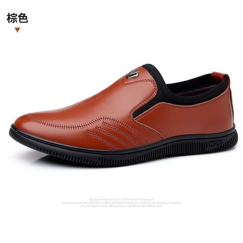 Leather Shoes Men's Shoes Business Dress Shoes Soft-soled Non-slip Shoes