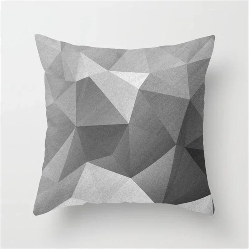 Nordische graue geometrische Kissenhülle moderne Mode Wohnzimmer Sofa Schlafzimmer Kissenbezug