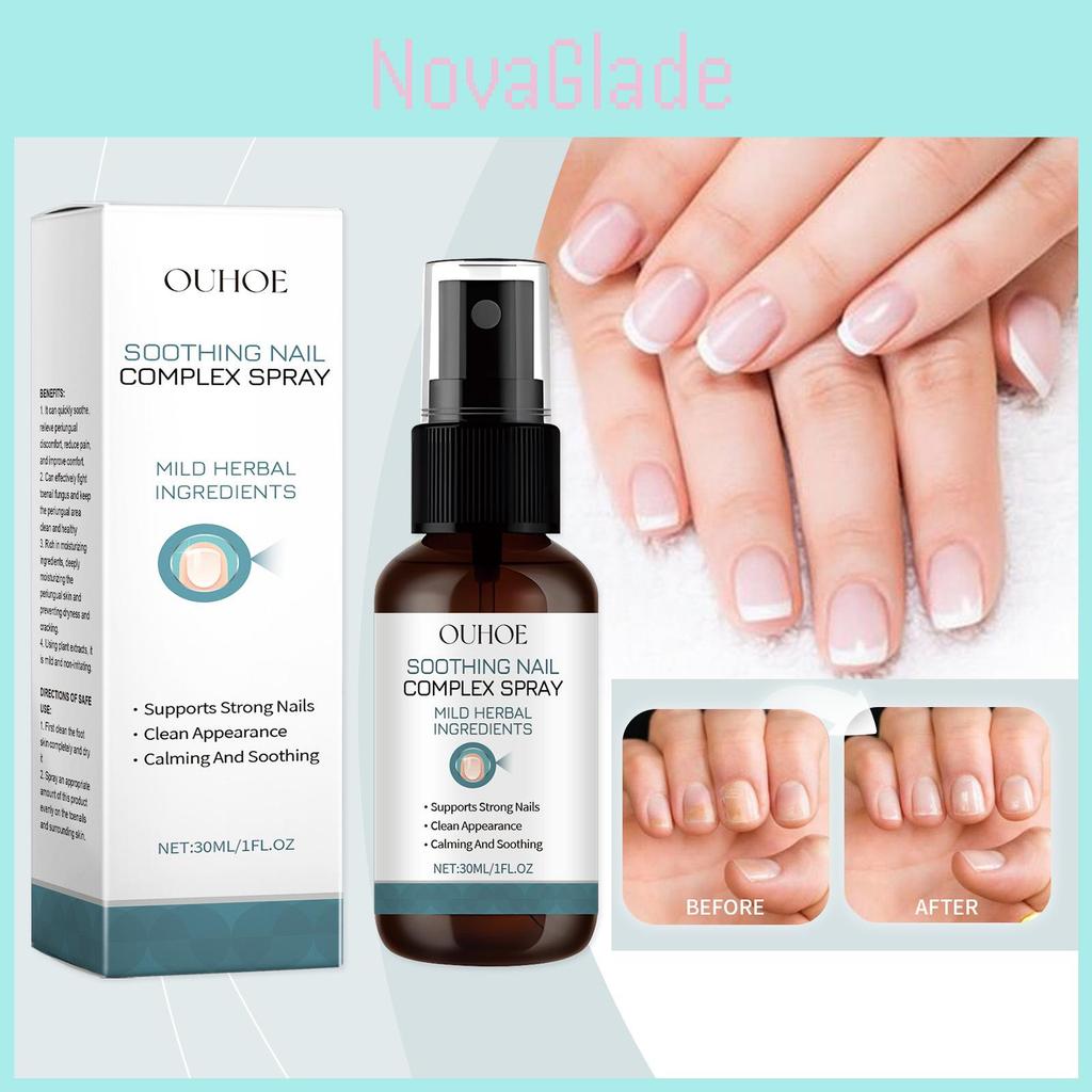 Ouhoe Nagel-Erleichterungsspray für gesunde Nagelhaut und verdickte Nagelpflege 30ml