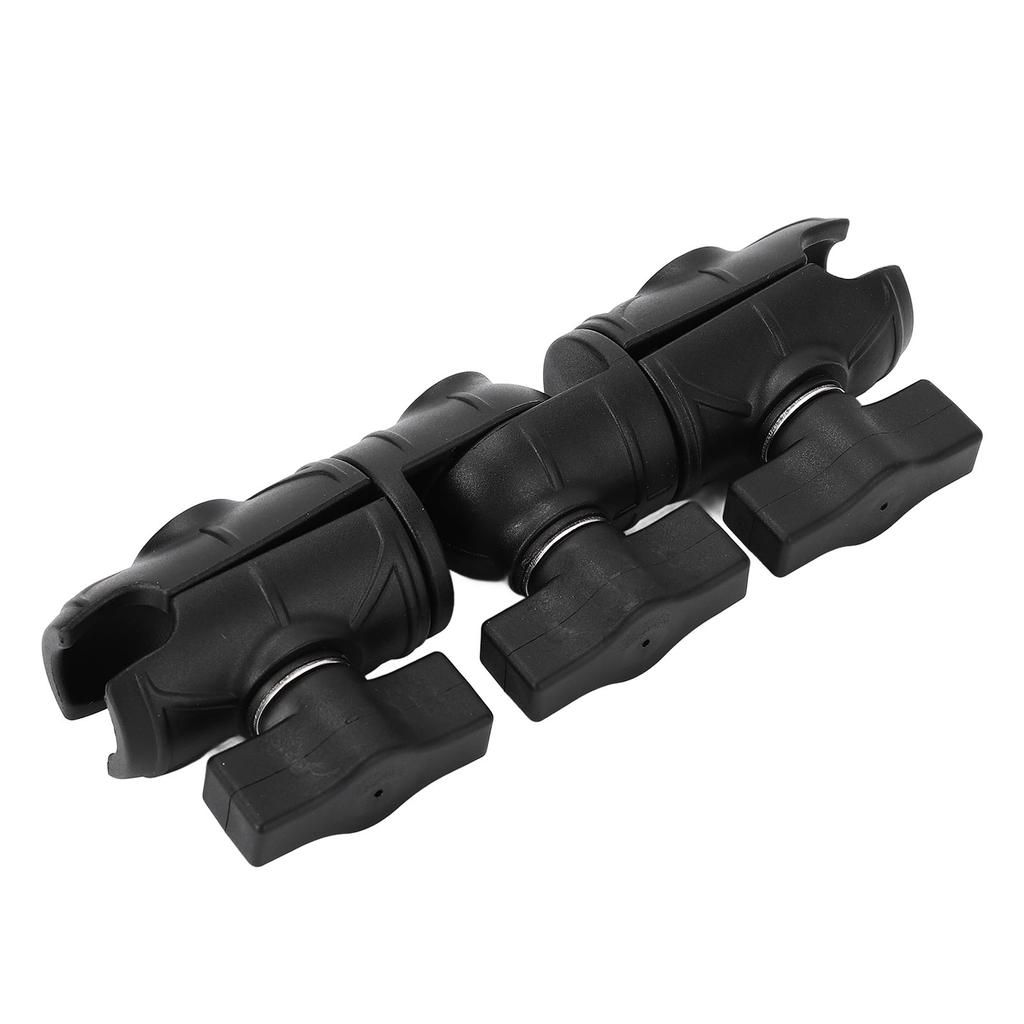 Kompozytowy uchwyt z podwójnym gniazdem z obrotowym ramieniem 360 stopni, podwójne gniazda kulowe 1 cal do motocykli