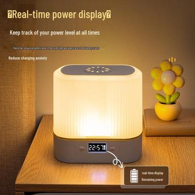 Rechargeable Touch Control Night Light: Eye-Caring Desk Lamp for Bedroom, Bedside, Baby Feeding, and Postpartum Use.