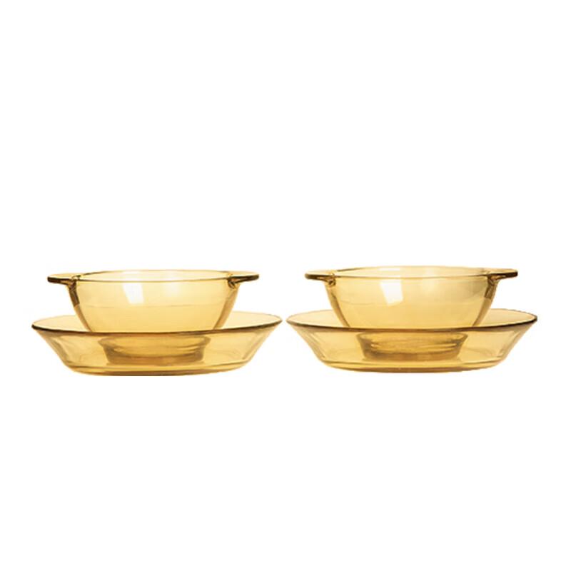 Pyrex Shiny Series Glass Dinnerware 4-Piece Set