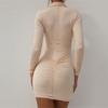 Ins Sexy Internet Celebrity Hottie Lapel Tight Skirt Summer New Single-breasted Cardigan Pleated Dress