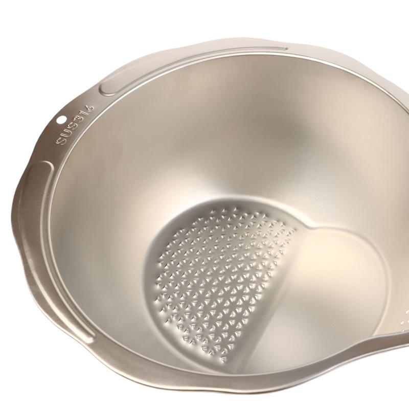 Rice Washer Strainer Bowl 316 Stainless Steel Rice Washing Bowl Rice Sieve Colander Fruit And Vegetable Strainer Kitchen Tools