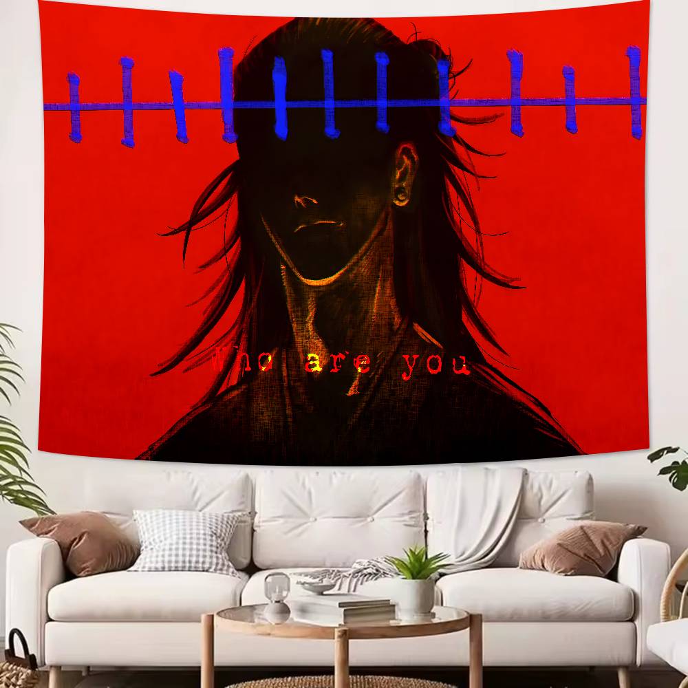 Cool Hot JJujutsuS KKaisen Tapestry Decoration Bedroom Dormitory Background Cloth Holiday Home Party Living Room Club Tapestry